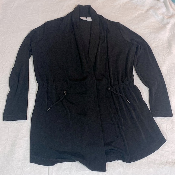 Chico's Sweaters - Chico’s Jacket cardigan size 0 drawstring belt detail